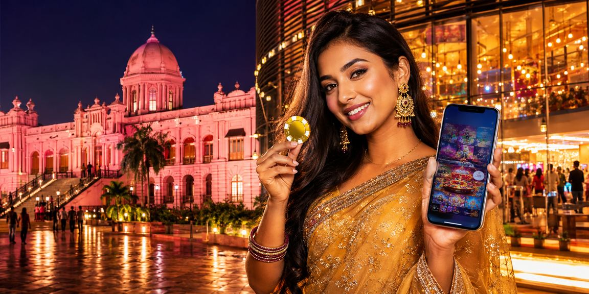 ঢাকায় রাতের বাজারে jeta 9 ক্যাসিনো অ্যাপ ব্যবহার করছেন একজন তরুণ বেটার